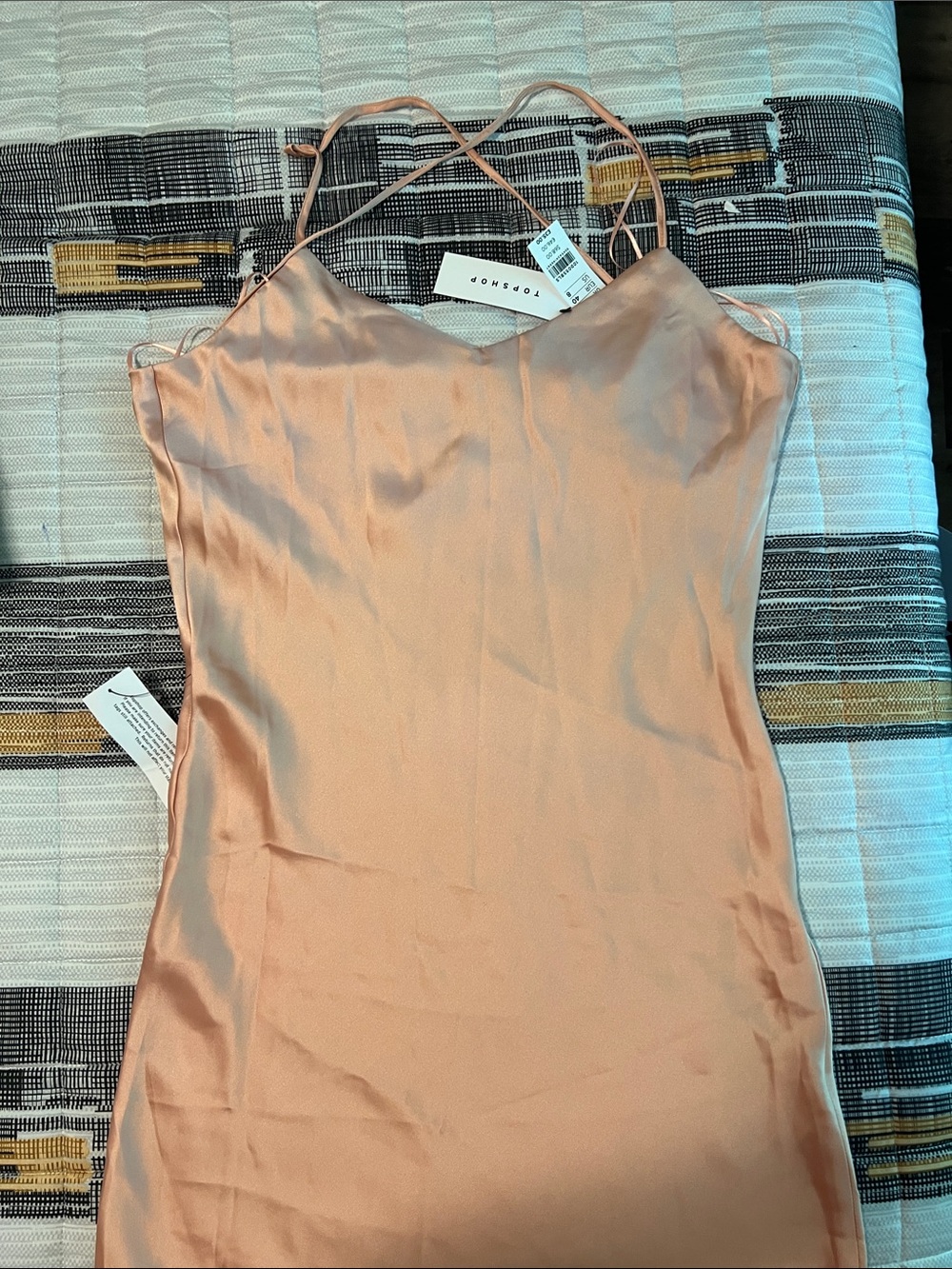 Slip Dress Cami in Peach